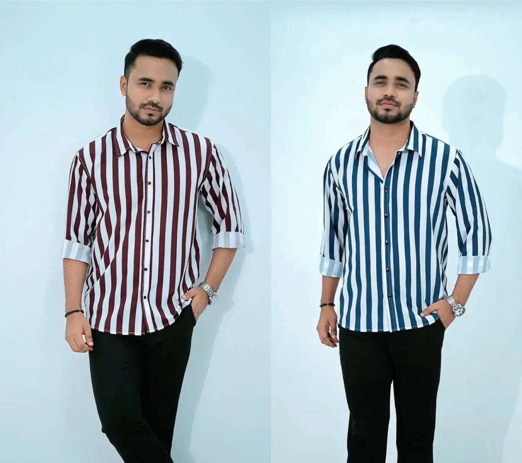 2 Stripe Shirts Combo - A
